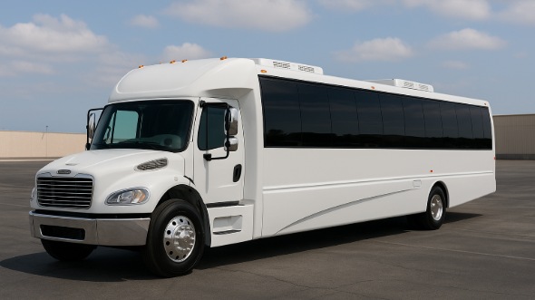 Exterior of Connecticut Party Bus Company's 25 Passenger Party Bus in Connecticut