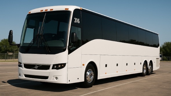 Exterior of Connecticut Party Bus Company's 50 Passenger Party Bus in Connecticut