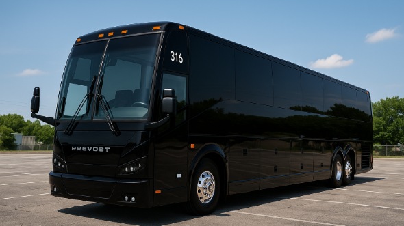 Exterior of New Haven Party Bus Company's 50 Passenger Party Bus in New Haven