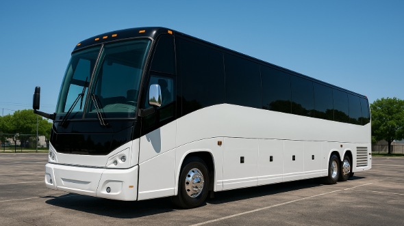 Exterior of Stamford Party Bus Company's 50 Passenger Party Bus in Stamford