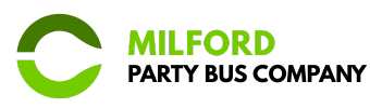 milford party bus company logo